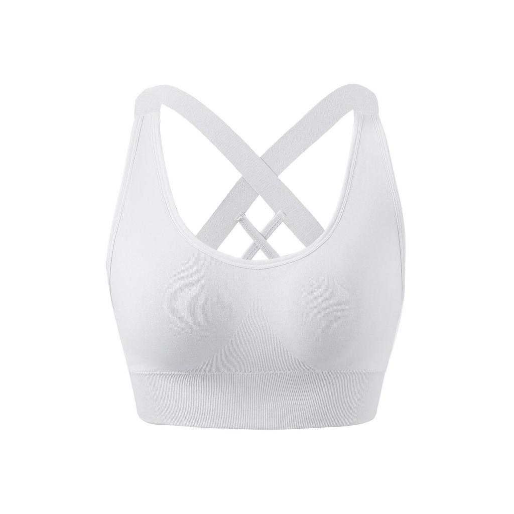 Women Plus Size High Strength Shockproof Cross Back Fitness Running Sports Bra