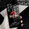 J-Jurassic Park Dinosaur Phone Case For Samsung S26 S25 Plus S20 S20 Plus S22 Ultra S23 FE S21 Plus S21 Ultra Glass Cover