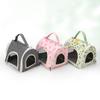 Pet Hamster Travel Carrier Bag Chinchilla Guinea Pig Bunny Breathable Carrier Cage Warm Soft Travel Walking Small Animal Carrier