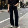 Womens Straight Leg Jeans High Waist Loose Vintage Denim Pants Casual Wear