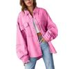 Holes Raw-edges Denim Jacket Women Spring Autumn Shirt Style Jeancoat Casual Top Outerwear Lady Coat