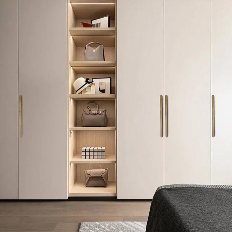 Long Wardrobe Door Pull Nordic Kitchen Cabinets Pulls Handles Cabinets and Drawers Dresser Knobs Natural Wooden Furniture Handle