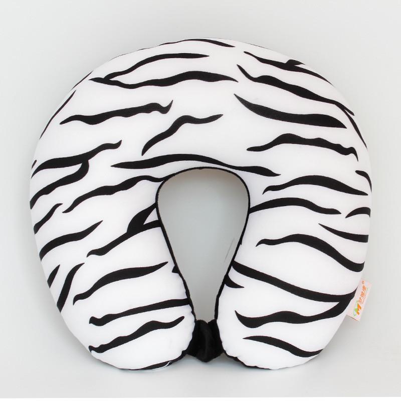 U Shape Travel Pillow With Printed Design For Adults Comfort And Support