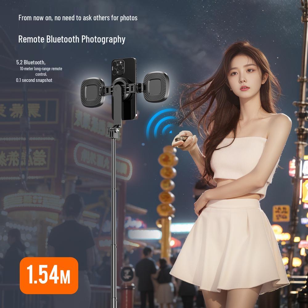 P160 Multifunctional Bluetooth Selfie Stick & Tripod with Universal Mount for Videos and Live Streaming