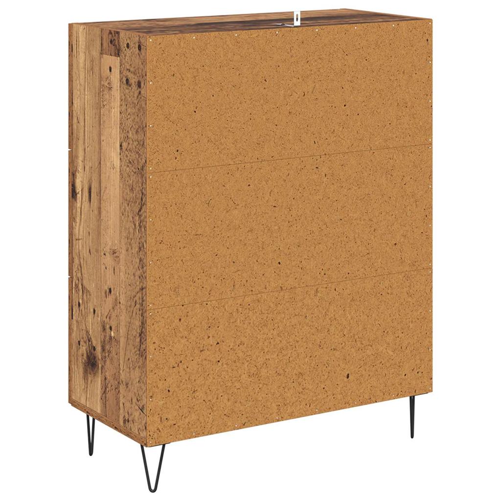 Sideboard Reclaimed Wood 69.5 x 34 x 90 cm Engineered Wood and Iron