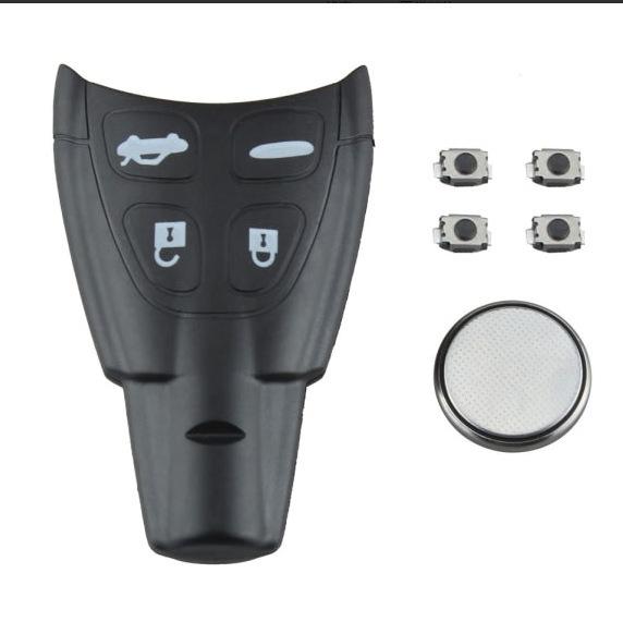 Saab 4-Button Smart Key Shell Replacement