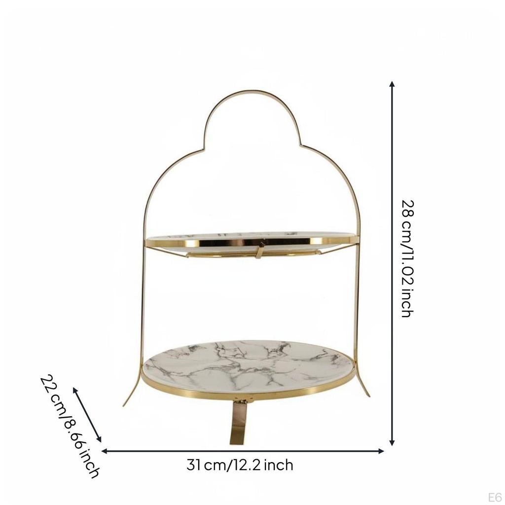 Cake Stand Light Luxury Dishwasher Dessert Holder for Afternoon Tea,