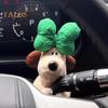 Lindo muñeco de peluche de perro con forma de perro, adorno multifuncional para coche, figura decorativa con señal de giro para limpiaparabrisas, regalo para conductores