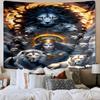 Lion Portrait With Flowers Tapestry Room Decoration Wall Hanging for Living Room Bedroom, dormitory, Birthday and Christmas gifts