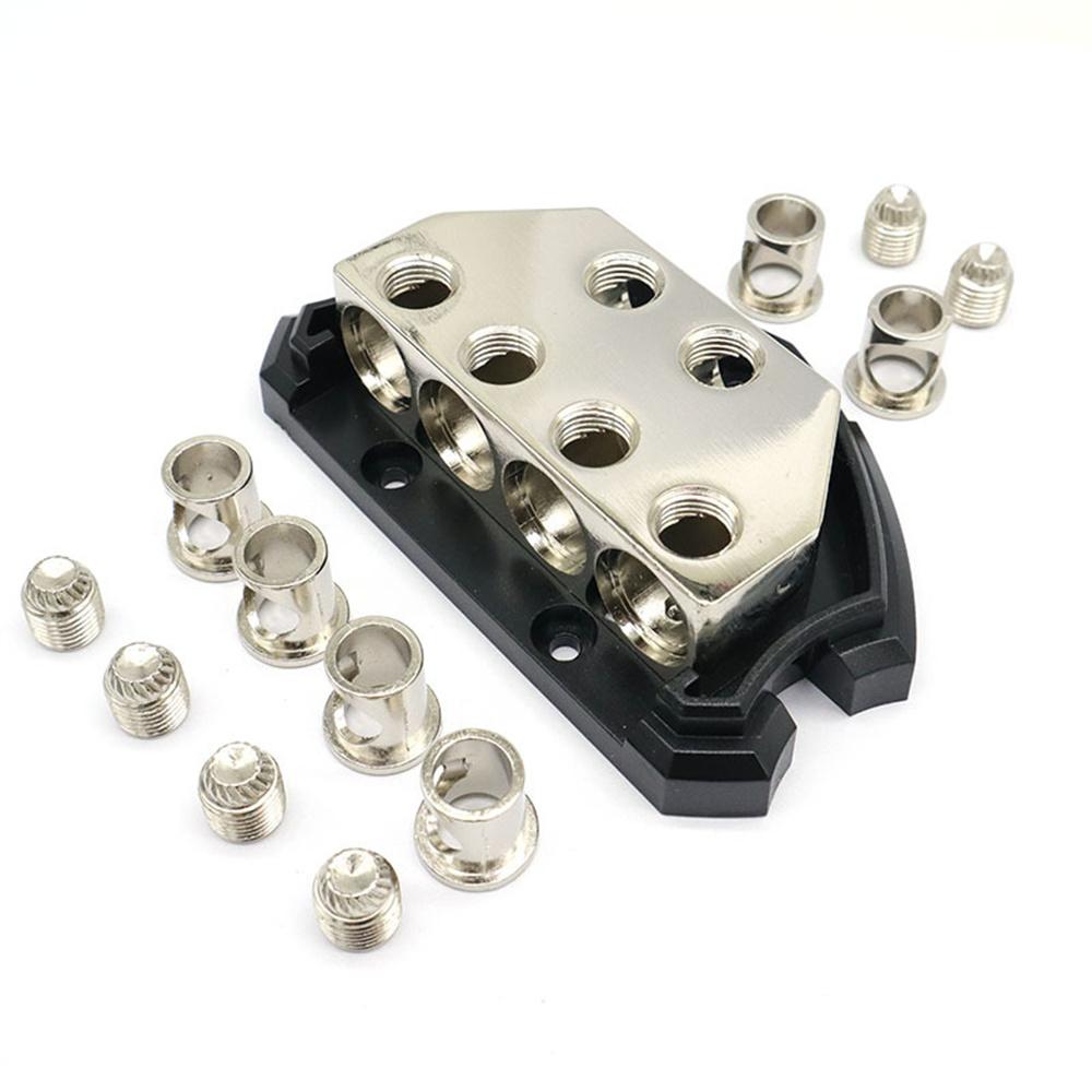 

2 x 0/2/4 Input 4 x 0/2/4 Output Car Audio Power Ground Gauge Distribution Block