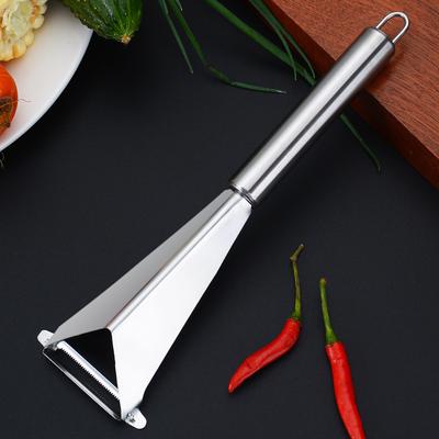 Prato Criativo de Aço Inoxidável Ferramentas Multiuso para Cortar Frutas Utensílio de Cozinha Triângulo Cortador de Maçã Faca para Descascar Frutas
