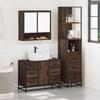VidaXL Ensemble de meubles de salle de bain 3 pcs Chêne marron 3301174