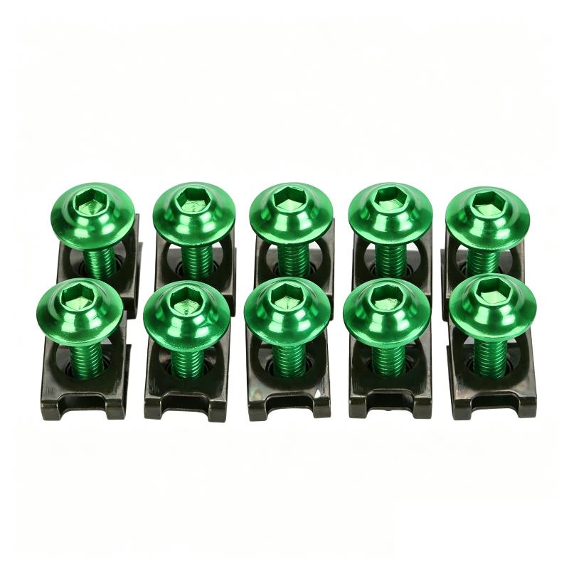 1Set Cnc M6 6Mm Fairing Body Work Bolt Kit Screw Spire Speed Fastener Clip Nut For Cbr Gsxr Modified Bolt Motorcycle Accessories