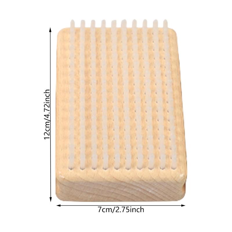 Snowboard Wax Brush Wood Handle Ski Waxing Brush Snowboard Maintenance Tool Cleaning Brush Skiing Snowboard Accessories