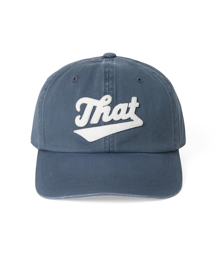 THISISNEVERTHAT Overdyed That Applique Cap Washed Navy