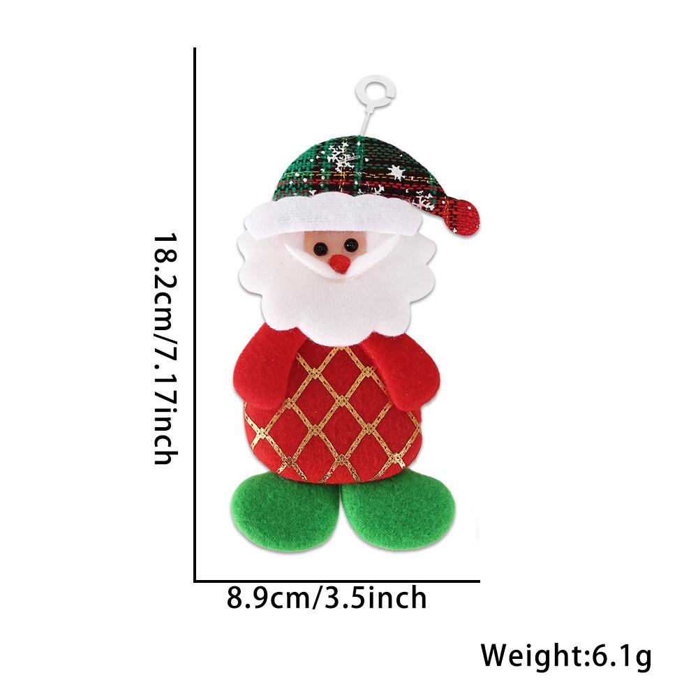 Charming Plush Christmas Decorations For Trees With Snowman Reindeer And Bear Design