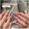 Trendy Retro Matte Nail Art Stickers: European & American Style False Nails