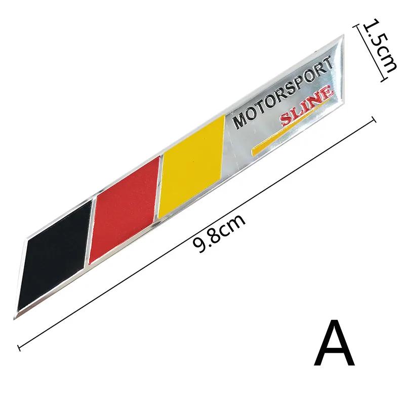 3D Germany Flag Car Sticker VJTS Decal Accessories Stickers for Renault Peugeot Citroen Cruze Chevrolet Ford Focus VW Golf Benz BMW