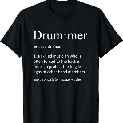 Drums And FLAMINGOS T-Shirt Shirt for Drummer T-Shirt