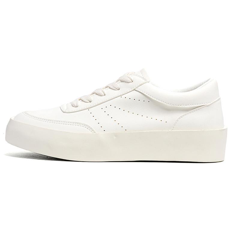 

Мужская обувь 2025 года, осень, новинка FOG, высококачественная трендовая кожаная платформа, универсальная повседневная спортивная обувь для американского скейтбординга 39 белый