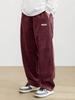 Men's Japanese Style Wide-Leg Cargo Pants - Autumn/Winter Solid Color Fashion
