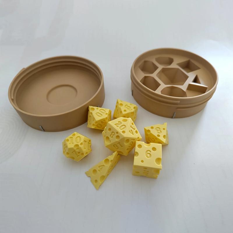Käsewürfel Tragbar Käse Kreativ Brettspiel Zubehör Würfelbox Set Miniatur Bequem zu tragen