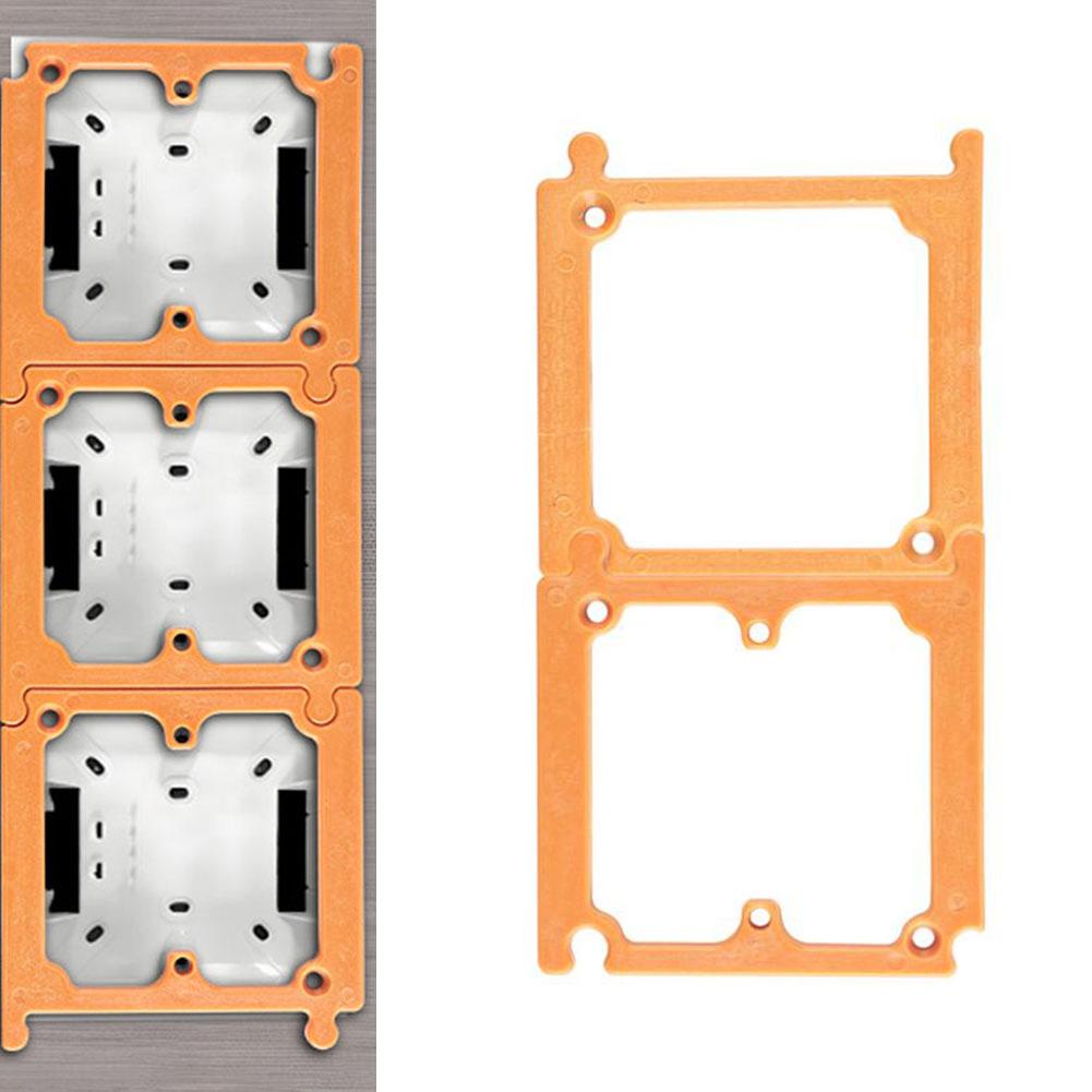 Szablon wiertarski z tworzywa ABS do puszek podtynkowych typu 86 z składaną konstrukcją ułatwiającą przechowywanie