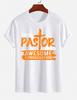 2026 New Cotton Tshirt This Pastor Has An Awesome Congregation Christian Printed Crew Neck Short Sleeve Casual Trendy Clothin