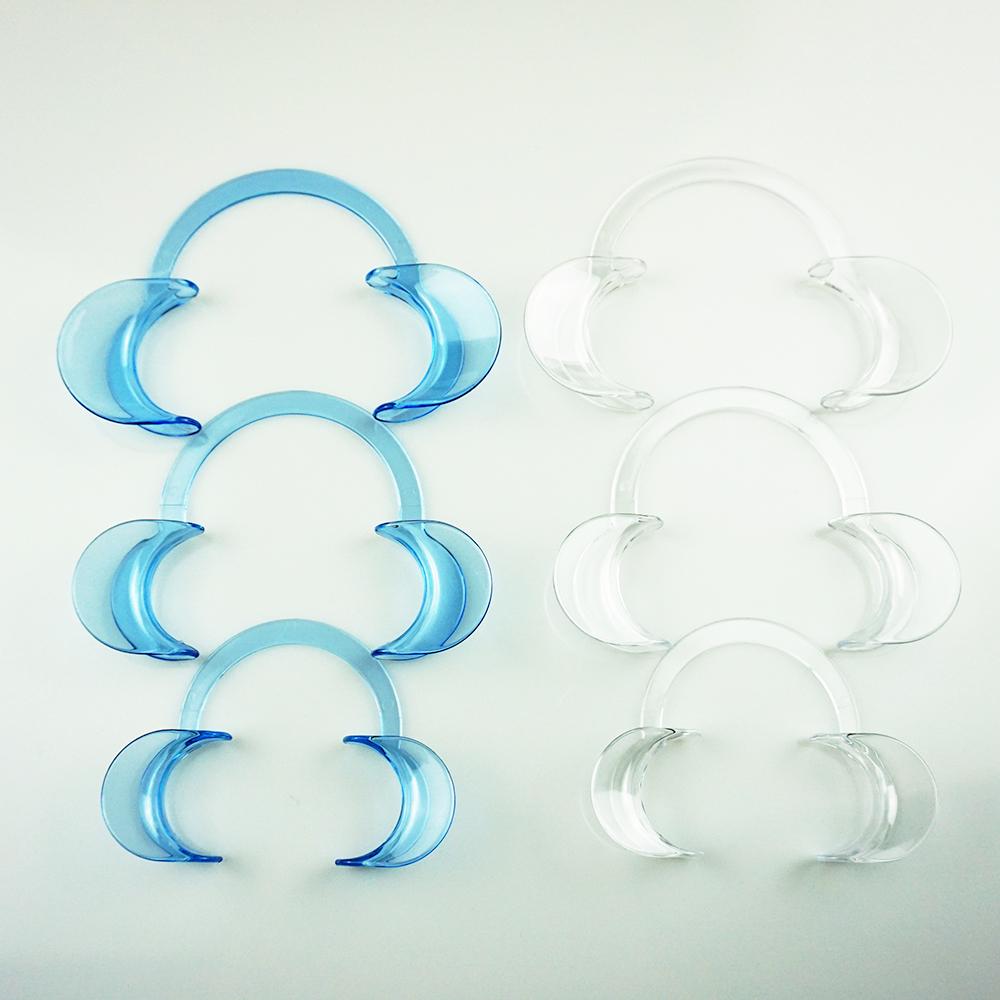 20 Pcs C Shape Mouth Opener Elastic Dental Cheek Retractor Lip Oral Support Dentist Tools