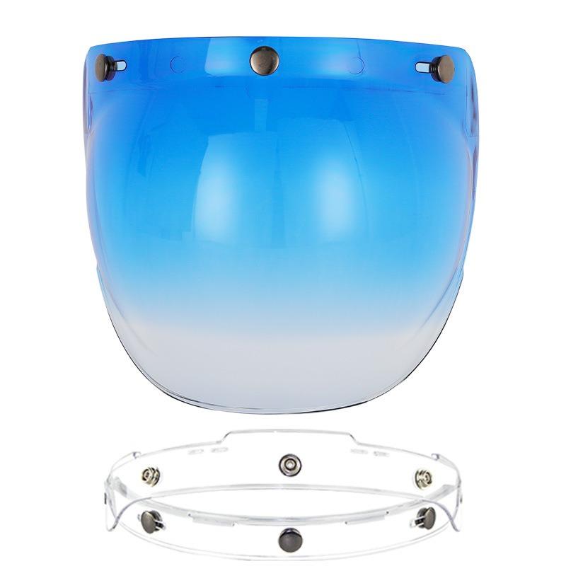 Motorcycle Helmet Bubble Visor Motorbike Helmet Visors Multicolor Vintage Cascos Para Moto Windshield Shield Universal Mask