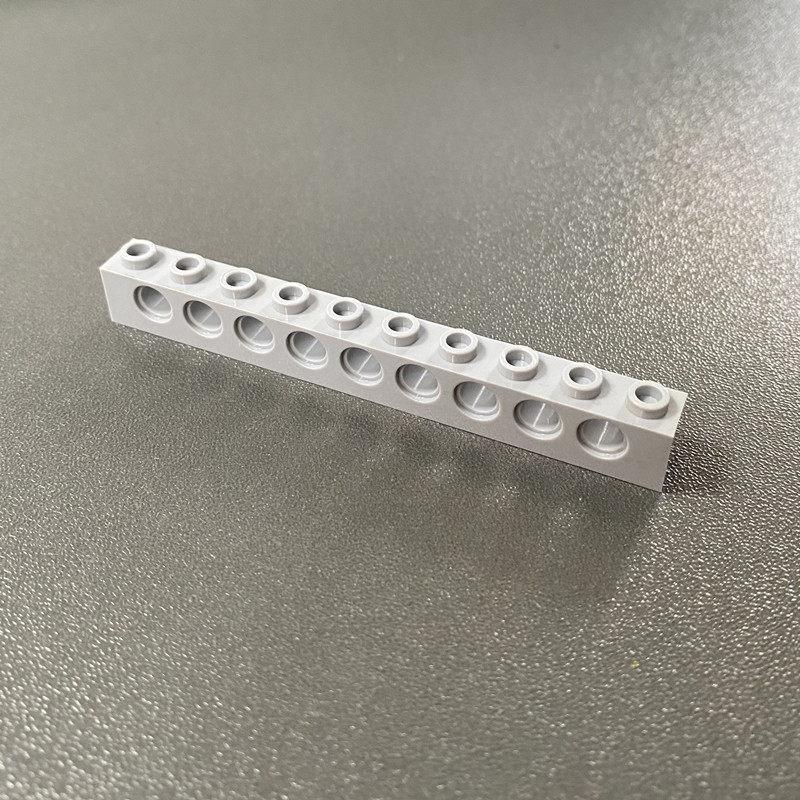 Compatible Building Block 2730 Hole Brick, Technology Machinery Building Block Spare Parts 1X10 With 9 Hole High Brick Bump Brick