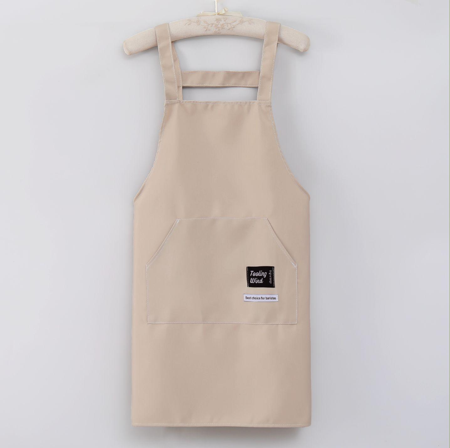 Durable Waterproof Canvas Apron with Custom Straps for Men & Women – Ideal for Kitchen & Work. хаки