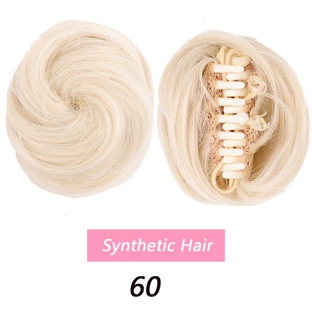 LUPU Synthetic Hair Bun Claw On Chignon Scrunchy Hairpieces PonyTail Chignon For Women Hair Extensions High Temperture Fiber