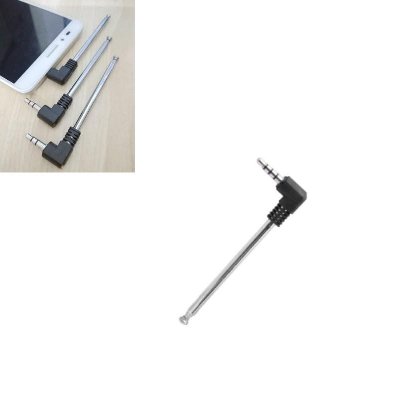 1pcs 3.5mm Universal Retractable FM Mobile Phone Car Auto Radio Telescopic Antenna 433-760 MHz Interior Parts Car Accessories