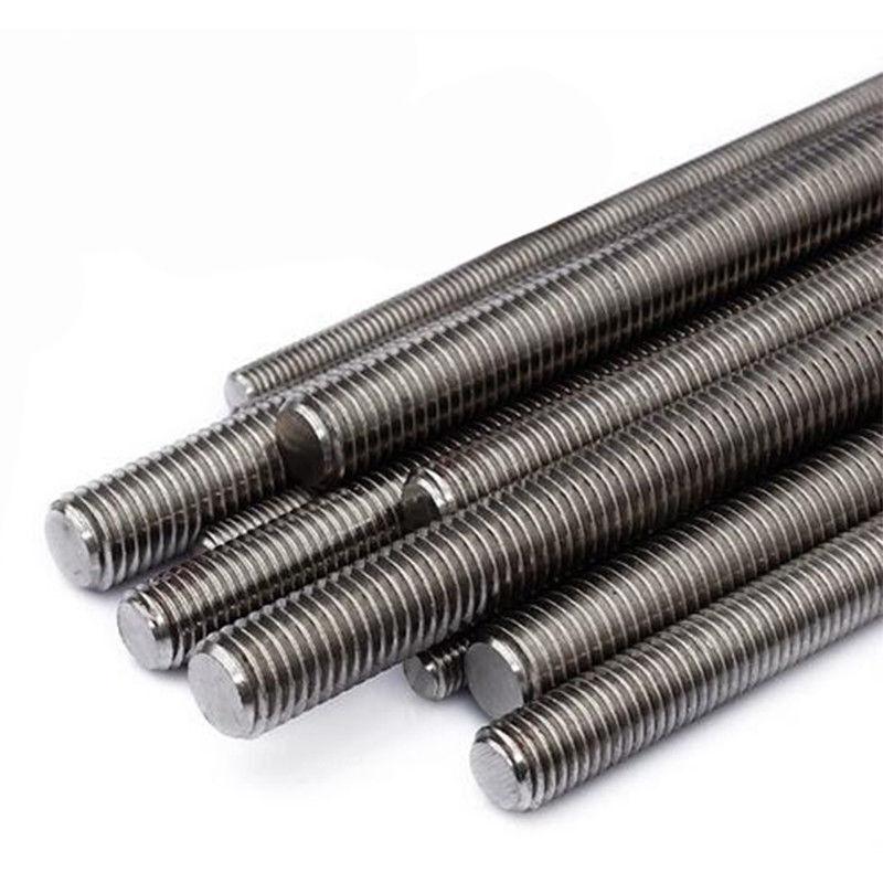 M2 M2.5 M3 M4 M5 M6 M8 M10 M12M14M16M18 M20 304 Stainles Steel Full Thread Rod Screw Rod Headless Bolt Thread Full Threaded Stud