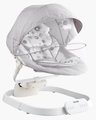 Baby Swing, Baby Rocker for Infant with 3 Speeds & 3 Seat Positions, IMD Touch Panel, Remote Control, Bluetooth & 10 Preset Lullabies