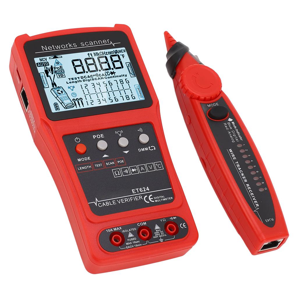 Multifunctional Wire Tracer CAT5 CAT6 Network Cable Tester Line Finder Digital Circuit Analyzer