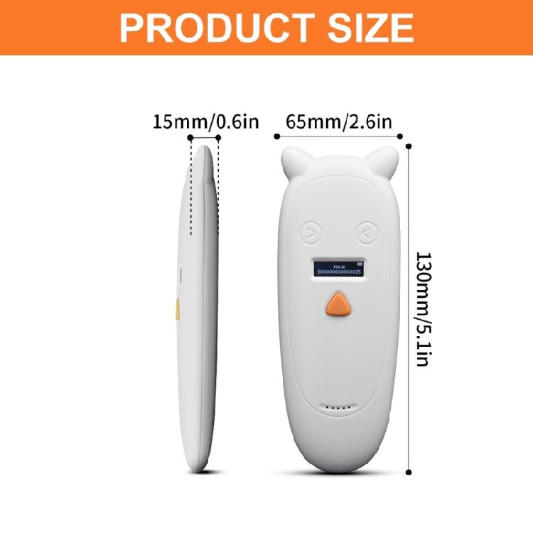 Rechargeable Animal Chip Reader With Backlits Screen Ranges Portable Scanner for Animal/Pet/Dog/Cats/Pig