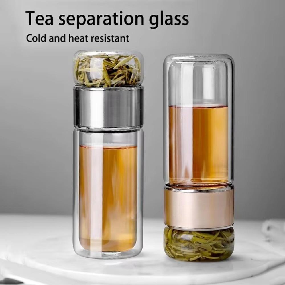High Borosilicate Glass Tea Cup Tea Infuser Infuser Tumbler High Quality Water Cup  Office Use