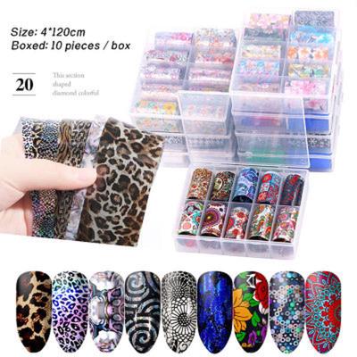 Nail Star Sticker Set Starry A Sticker Transfer Paper Colorful Laser Star Paper 10 Mixed 4cm