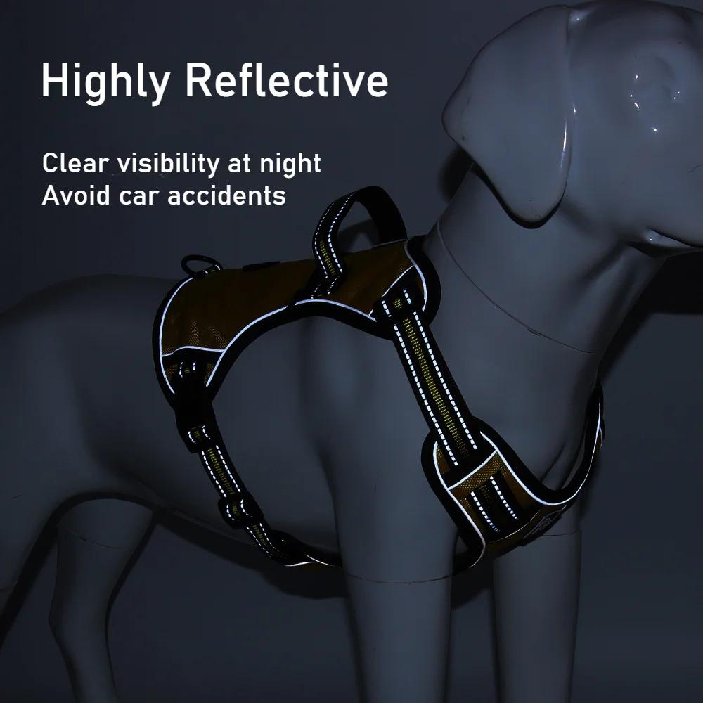 New Dog Chest Strap Traction  with Dog Poop Bag Holder Reflective Dogs Chest Harnesses Medium Large Dog Supplies