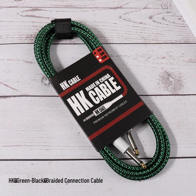 Gitarren-Rauschunterdrückungs-Nylon-Geflecht-Effektpedal-Verbindungskabel für E-Gitarren und Akustikgitarren