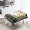 Forest Trees Printed Rectangular Tablecloth Outdoor Camping  Stain Resistant Waterproof Kitchen Table Home Decor