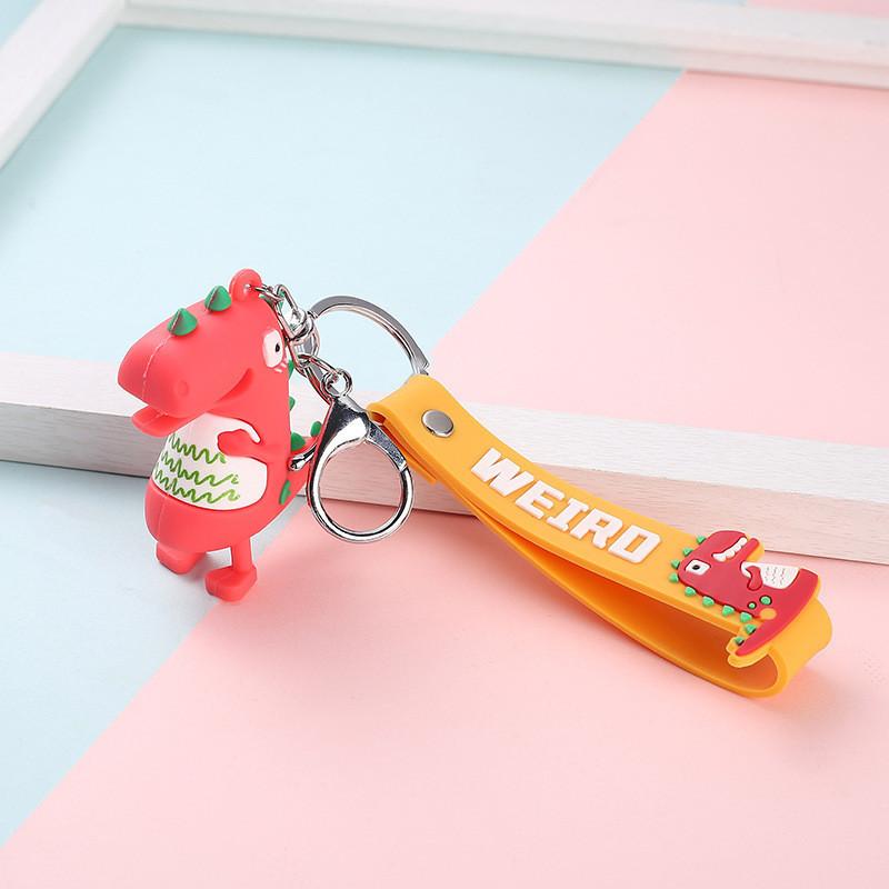 Adorable Cartoon Astronaut Keychain Silicone Keyring Cute Bag Charm