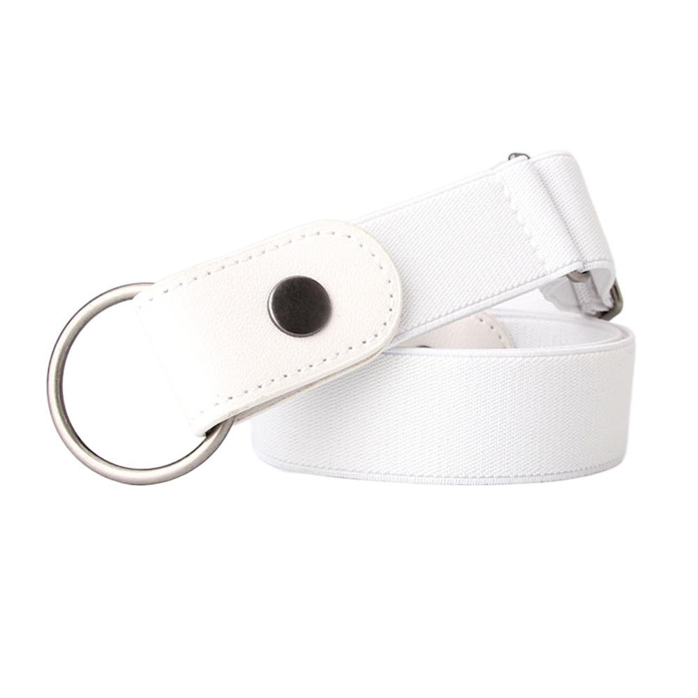Fashion Elastic Women's Lazy Belt No Buckle Slim Adjustable Waist Belt All-match Anti-Slip Invisible Belt