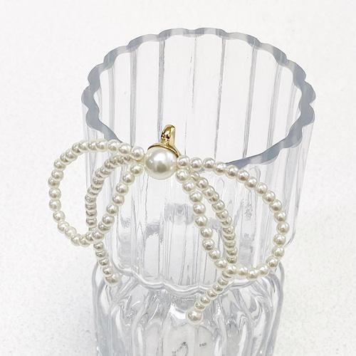 Besty Ballon Pearl Ribbon Hair Cuff
