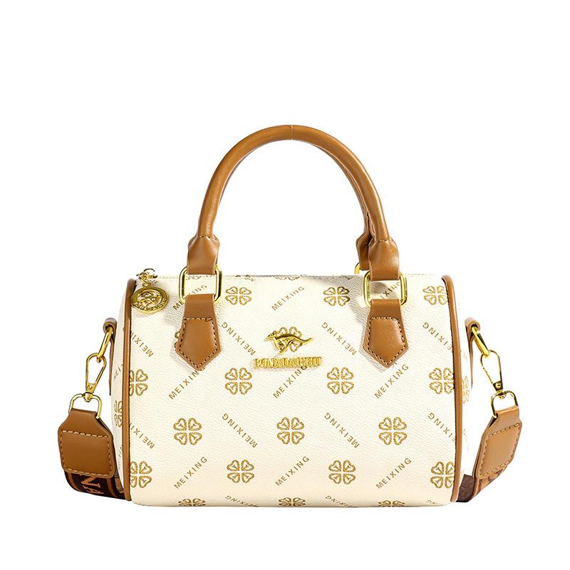 Autumn and winter fashion! High-end niche Boston bag, simple printing shows unique charm