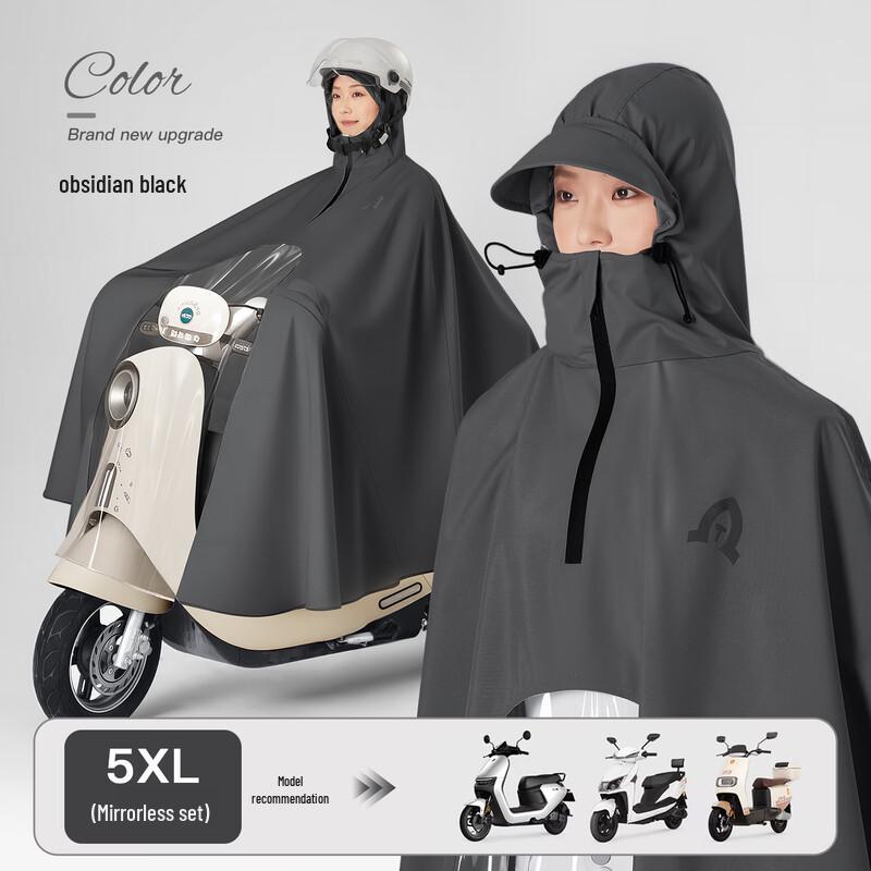 Unisex Children s Heavy-Duty Full Body Rain Poncho for Electric Vehicles