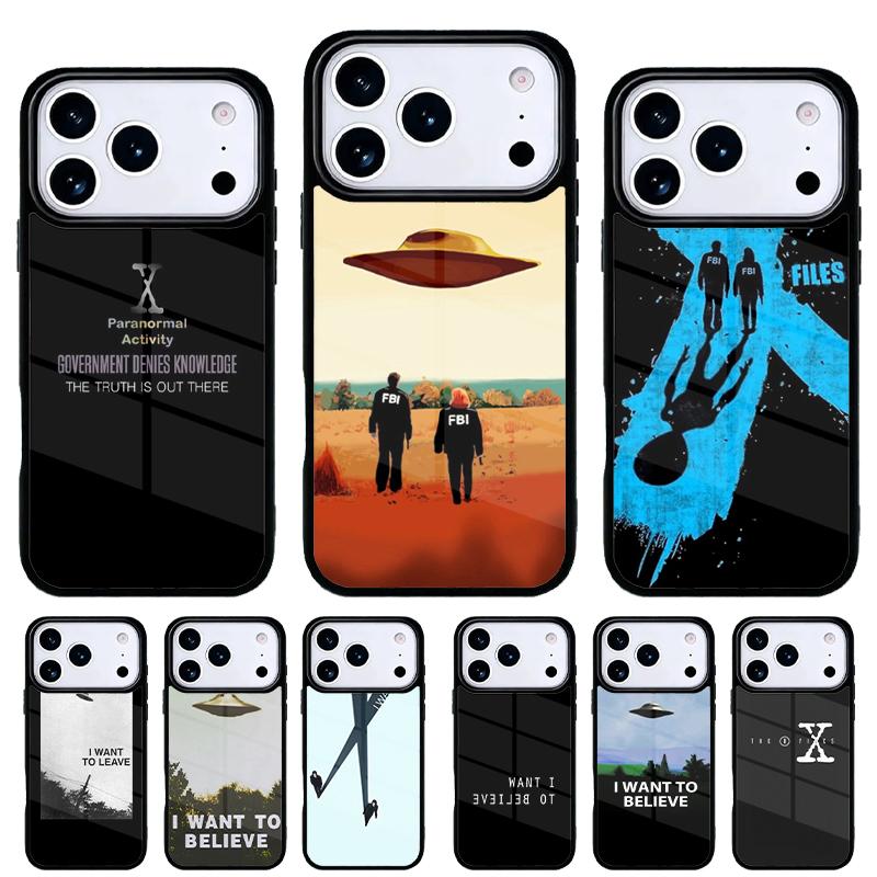 Best The X Files I want to Believe Phone Case for iPhone 17 16 15 14 13 Pro Max Back Cover for 12 11 Pro Coque
