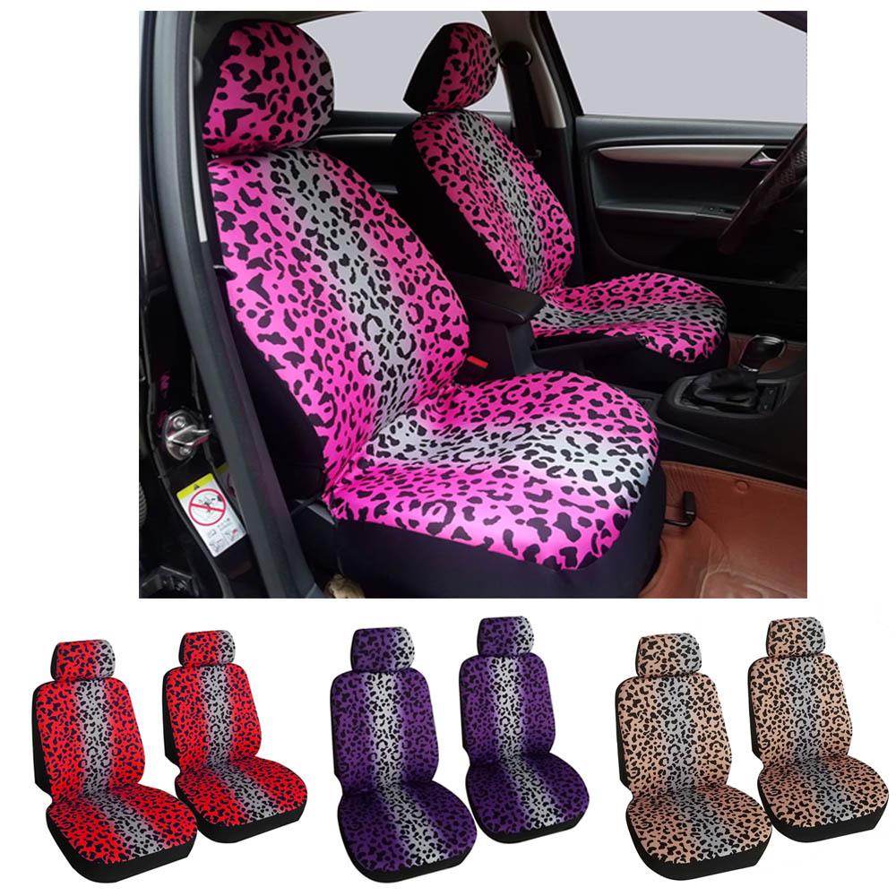 Leopard Print Universal Car Seat Cover - Four Seasons Cushion